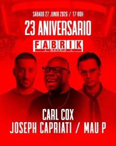 cartel del 23 aniversario de fabrik
