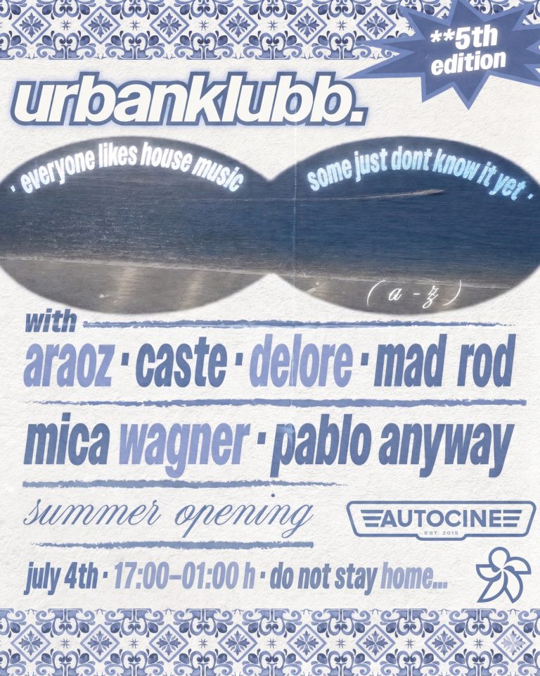 Flyer final de Urbanklubb Summer Opening